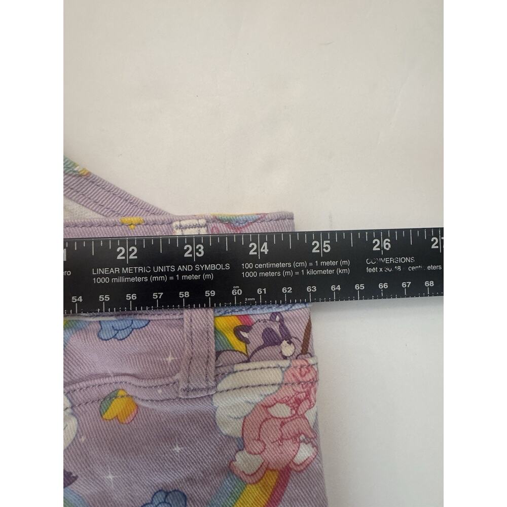 Hot Topic Care Bears Plus Size 4 Shortalls Overalls Rainbow Purple - Picture 8 of 8